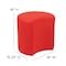 Flash Furniture Soft Seating Flexible Moon for Classrooms and Common Spaces - 18" Seat Height (Red) ZB-FT-045C-18-RED-GG - alternate 5